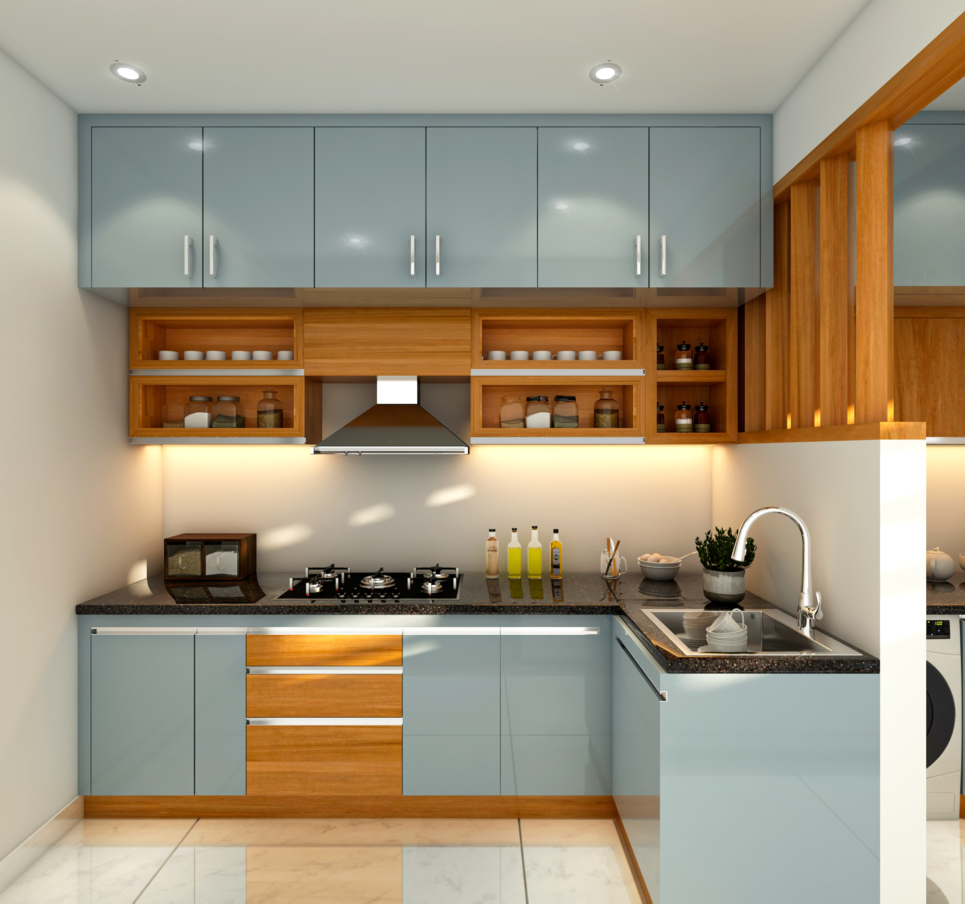 Modern kitchen design Bangalore Themespace Interiors